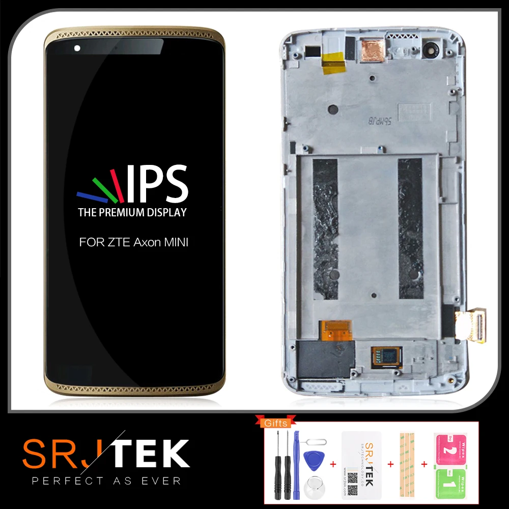 SRJTEK 5.2'' For ZTE Axon Mini LCD Display Matrix Touch Digitizer Assembly Sensor With Frame B2016 Screen | Мобильные