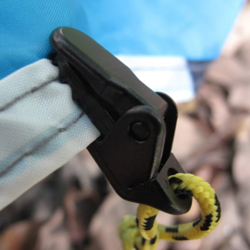 

10Pcs Tent Awning Canopy Clamp Tarp Clip Snap Canvas Anchor Gripper Caravan Jaw Grip Trap Tighten Tool Outdoor Camp Hike Kit