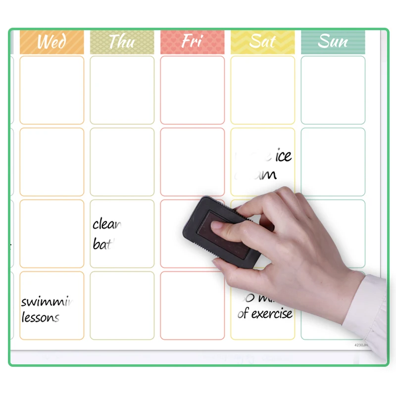 Холодильник магнитный календарь Еженедельный ежемесячный планировщик