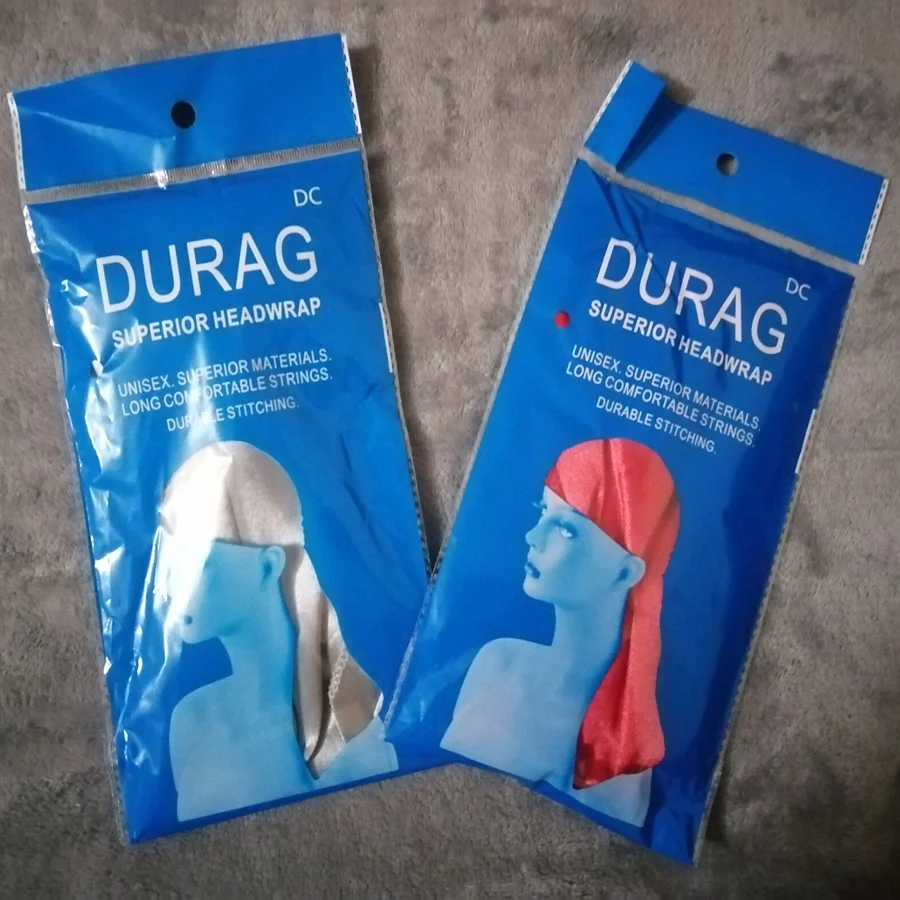 Атласная Мужская эластичная шапка хип-хоп Du Doo Rag Durag парики тюрбан бандана