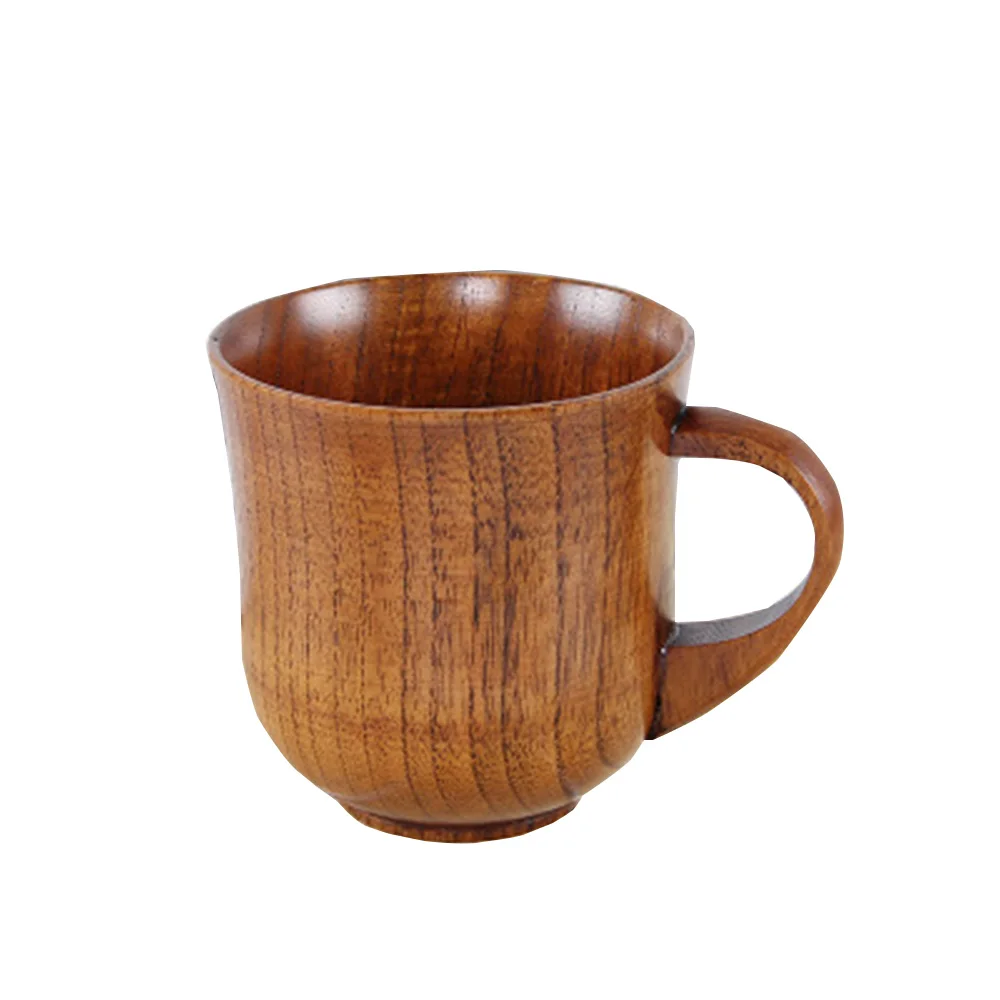 

Traditional Handmade Natural Solid Wood Tea Cup Wooden Drinkware Teacups