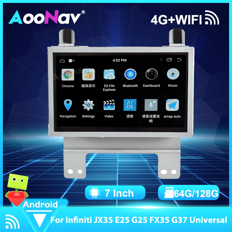 Автомагнитола 7 дюймов Android GPS-навигация мультимедиа для Infiniti JX35 E25 G25 FX35 G37