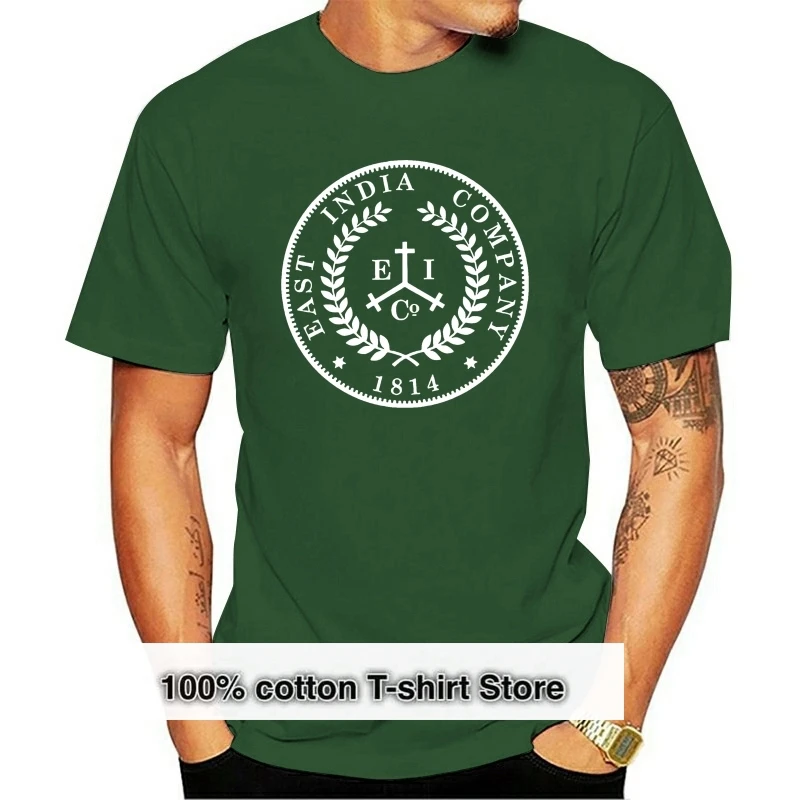 

2020 New Printed Funny Taboo East India Company Coin Logo Men's T-Shirt camiseta masculina women's tshirt