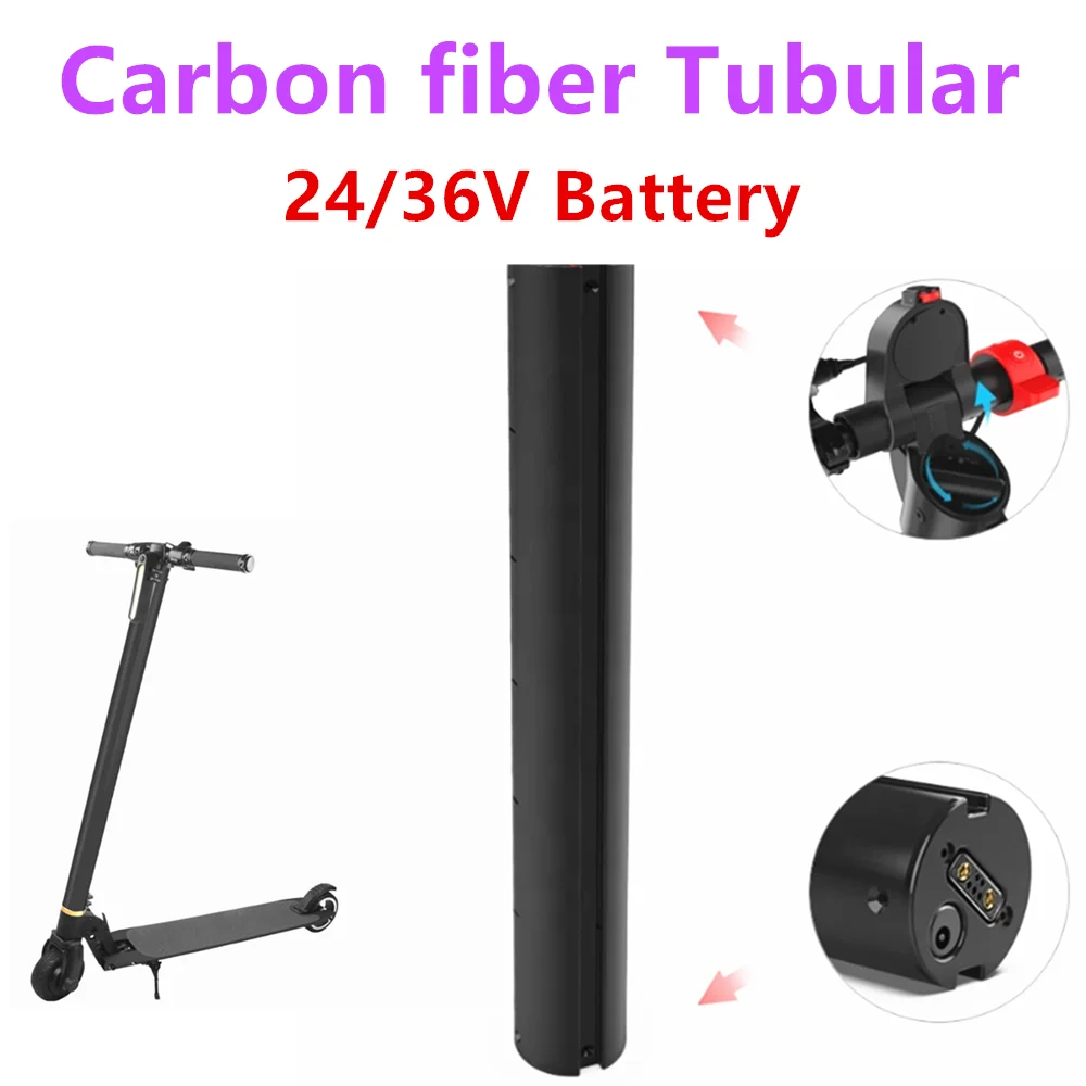 

100% 24V 4.4/6.6/8.8/10.4AH Lithium Battery Pack Carbon Fiber Scooter Electric Scooter Battery Pack ,Carbon Fiber Battery
