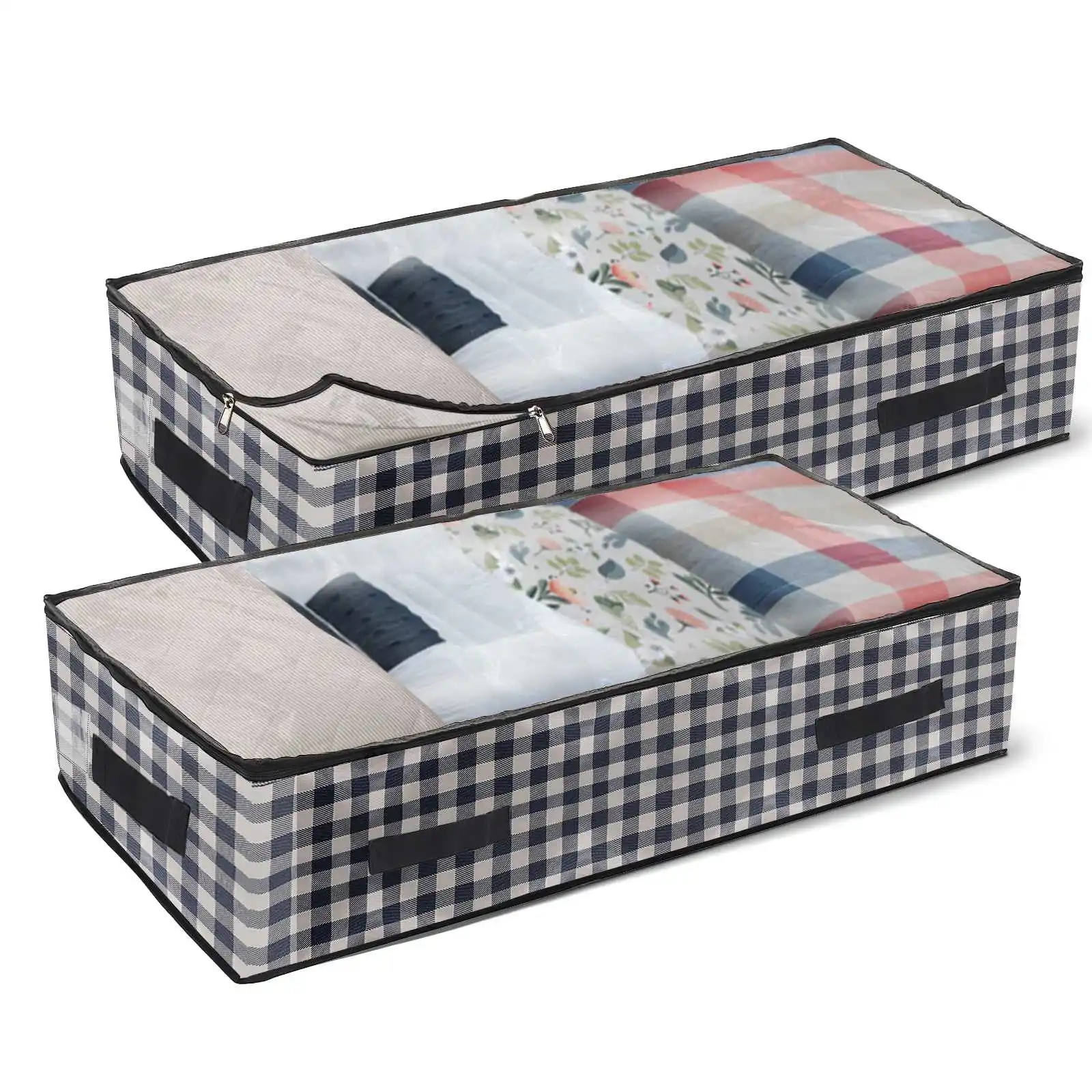 

2Pcs/Set Quilt Pillow Blanket Organizer Foldable Storage Bag Clothes Blanket Quilt Closet Organize Clothing Sorting Bag Dropship