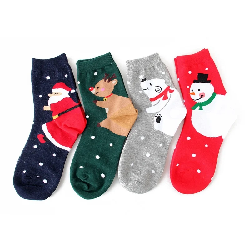 

Hot Women's 3D Funny Socks Christmas Santa Claus Print Crazy Merry Christmas Cute Amazing Novelty Print Ankle Socks
