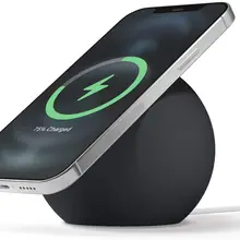 Magsafe Charger Holder Stand for iPhone 12 Pro Max Silicone Mount Desktop Fast Charging Magnetic USB Phone Charger Support