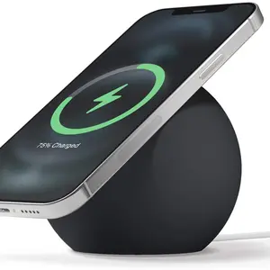 magsafe charger holder stand for iphone 12 pro max silicone mount desktop fast charging magnetic usb phone charger support free global shipping