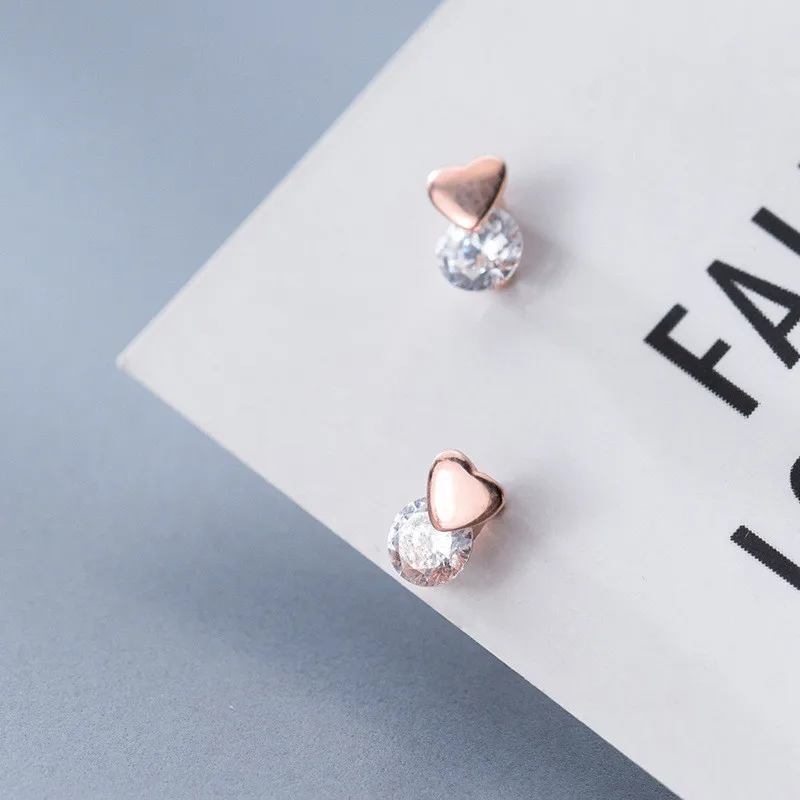 DAIWUJAN корейские Инс Стерлинговое Серебро 925 пробы глянцевое сердце