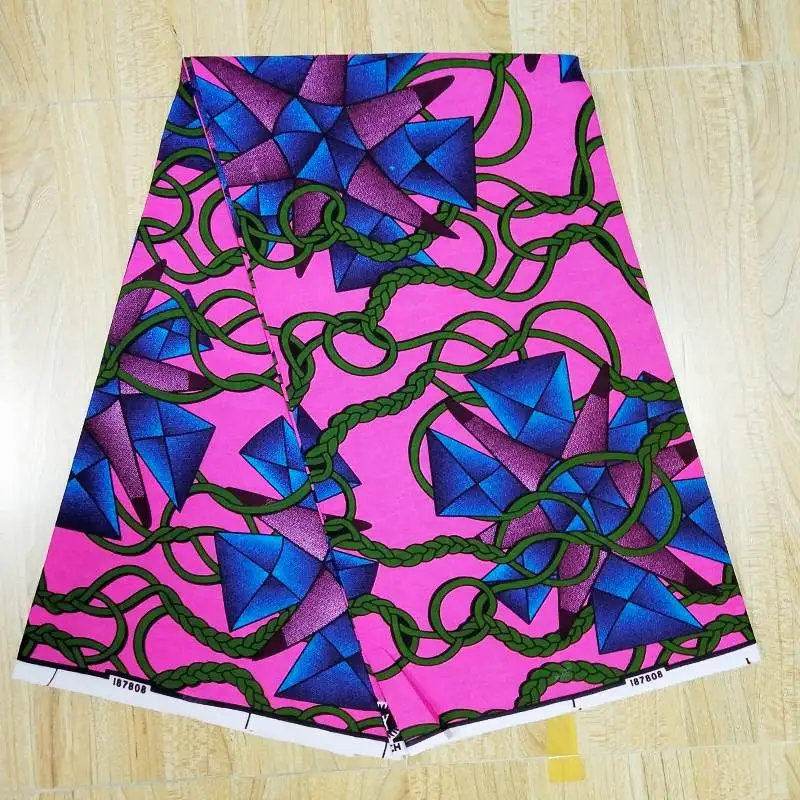 Настоящий воск высокое качество 6 ярдов африканская анкарская Ткань для шитья |