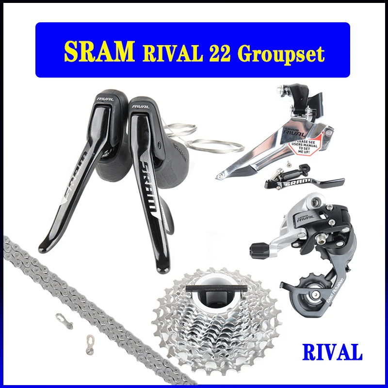 

SRAM RIVAL 22 2X11 скоростной шоссейный велосипед комплект переключения передач передний переключатель задний переключатель механические перекл...
