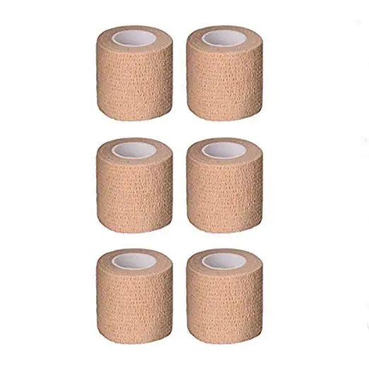 BEIGE 24 шт одноразовое связывающее покрытие рукоятки машинки для татуажа самоклеющиеся повязки ручка трубка для тату машина ручка аксессуары - Цвет: BEIGE