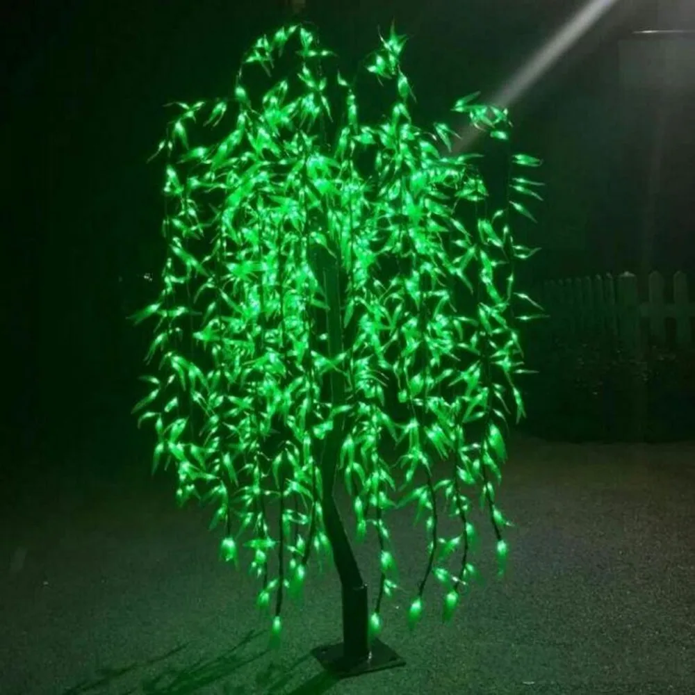 LED Artificial Willow Weeping Tree Light Outdoor Use 945pcs LEDs 1.8m/6ft Height Rainproof Christmas Decoration |