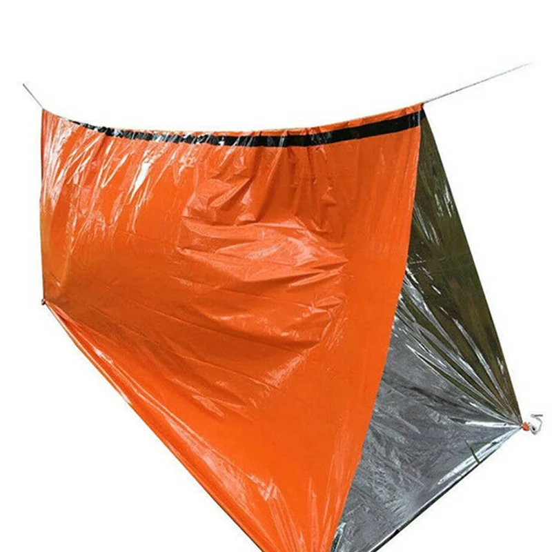 2 Pack аварийное одеяло термальный водонепроницаемый спальный мешок для выживания