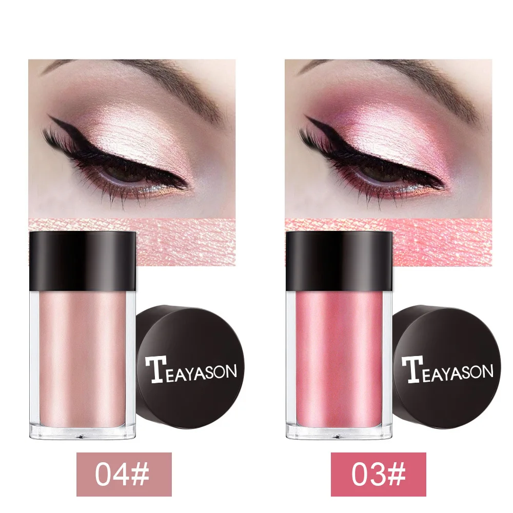 1 флакон 8 цветов тени для век земного цвета блестящая матовая мерцающая пудра