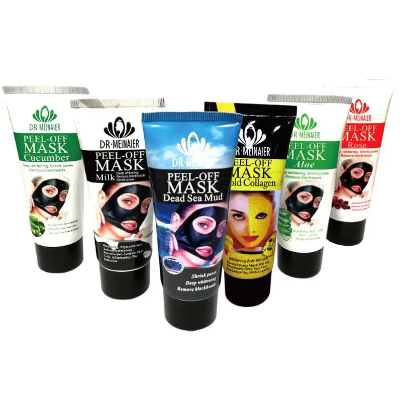 Маска для лица с коллагеном молочная глубокая морская грязь роза огурец алоэ