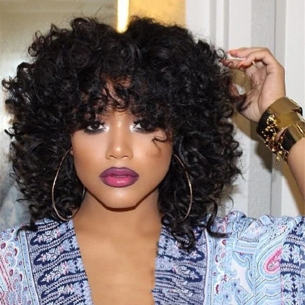 

Louise Hair Synthetic Short Loose Curly Wigs For Black Women Bouncy Curly Wigs
