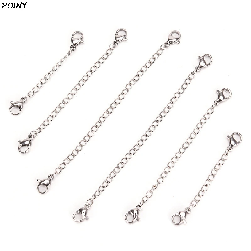 5/7.5/10cm Tone Extended Extension Tail Chain Lobster Clasps Connector For DIY Jewelry Making Findings Bracelet Necklace | Украшения и