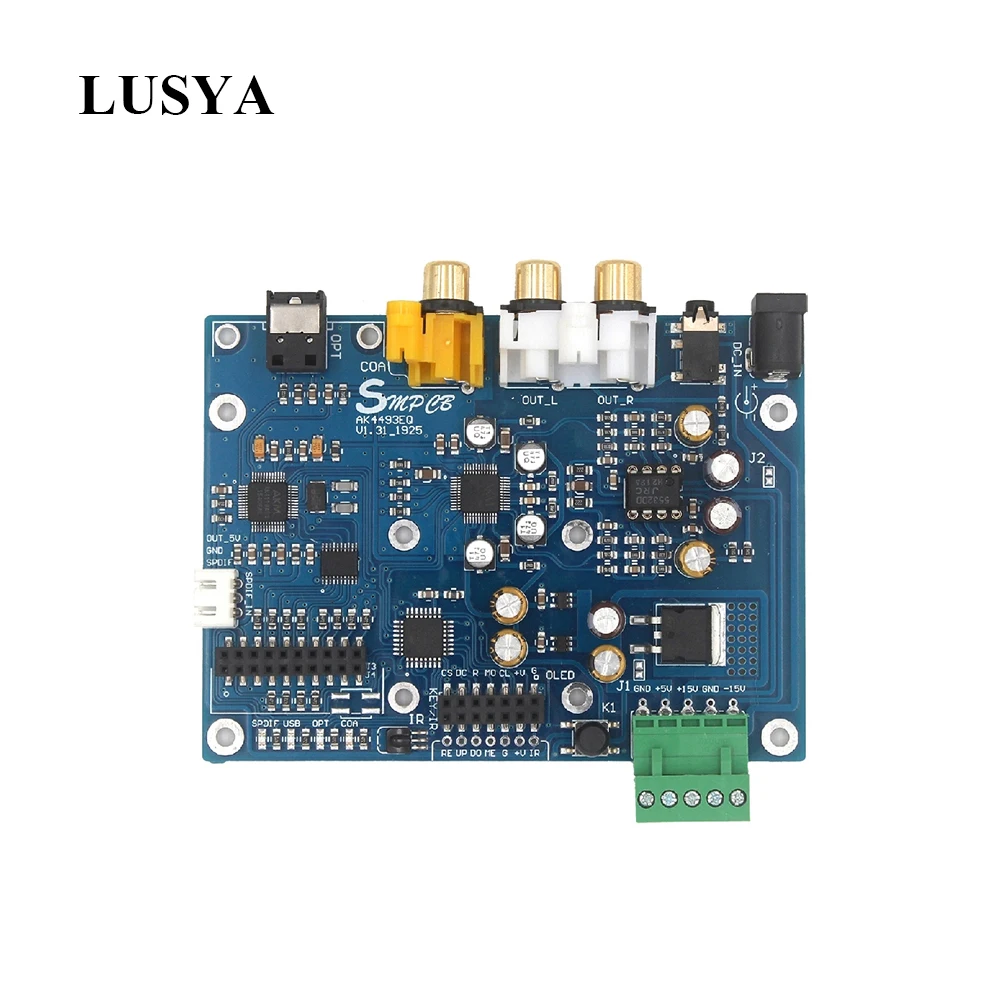 Lusya AK4493 эквалайзер ЦАП DSD DOP коаксиальный волоконный SPDIF цифровой аудио Декодер
