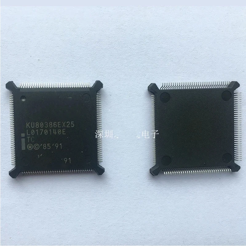 Фото 2 шт./лот KU80386EX25 KU80386E KU80386 QFP132 центральный процессор Встроенный микропроцессор