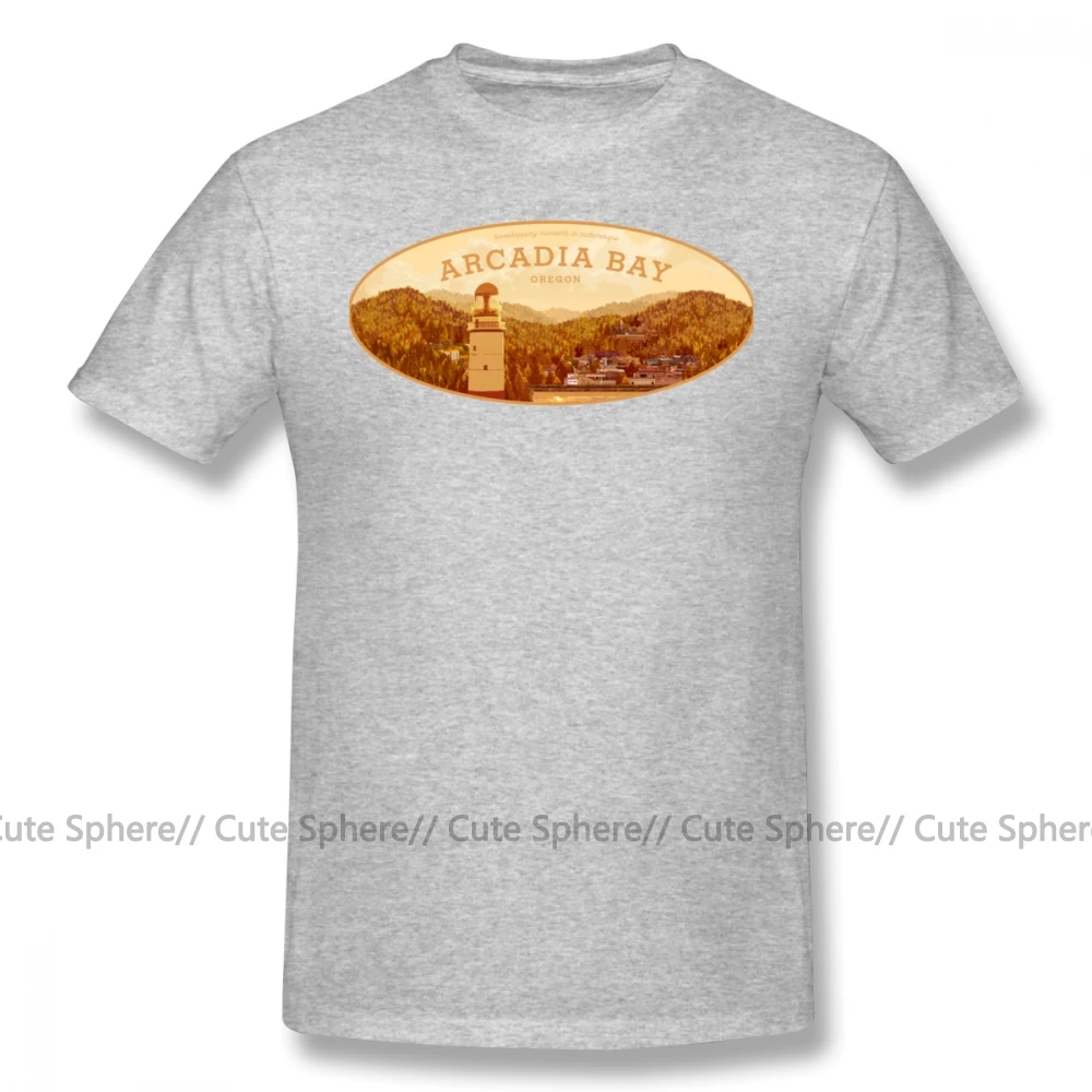 Жизнь странная футболка жизнь Arcadia Bay с логотипом 6xl Мужская забавная модная