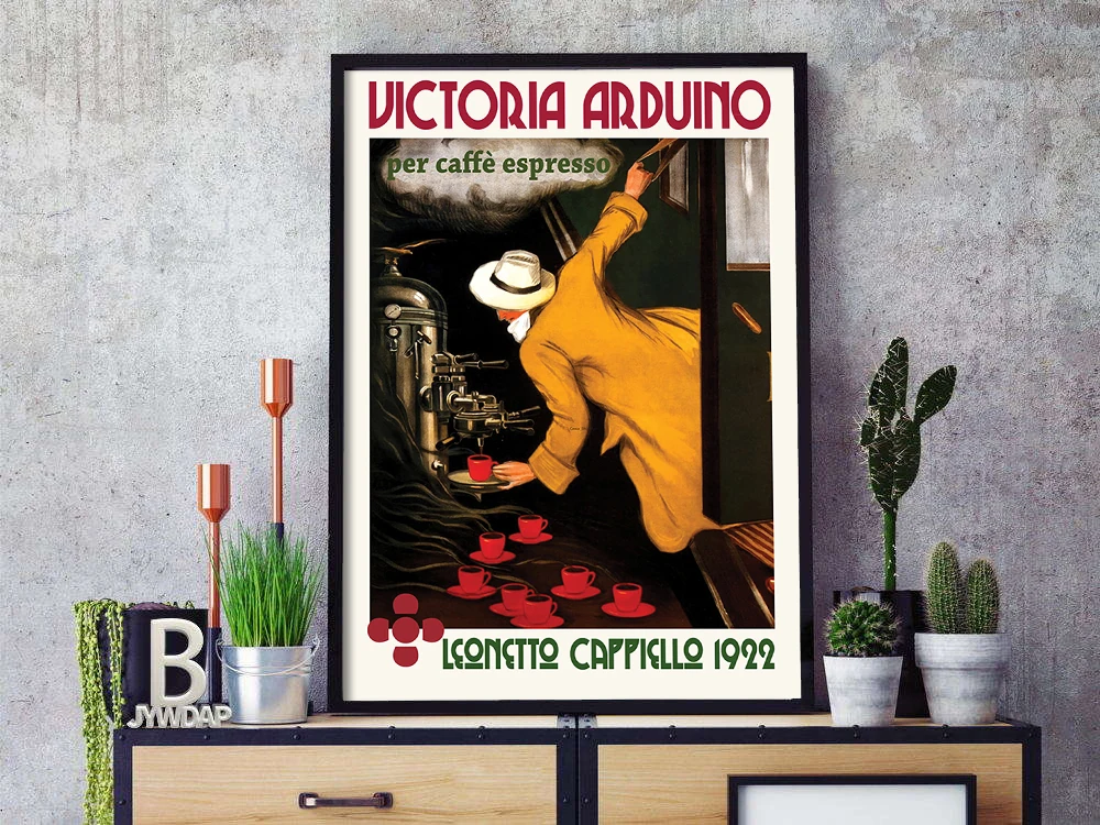 Известная картина маслом постер для Каффа эспрессо Виктория ардуино Картина на