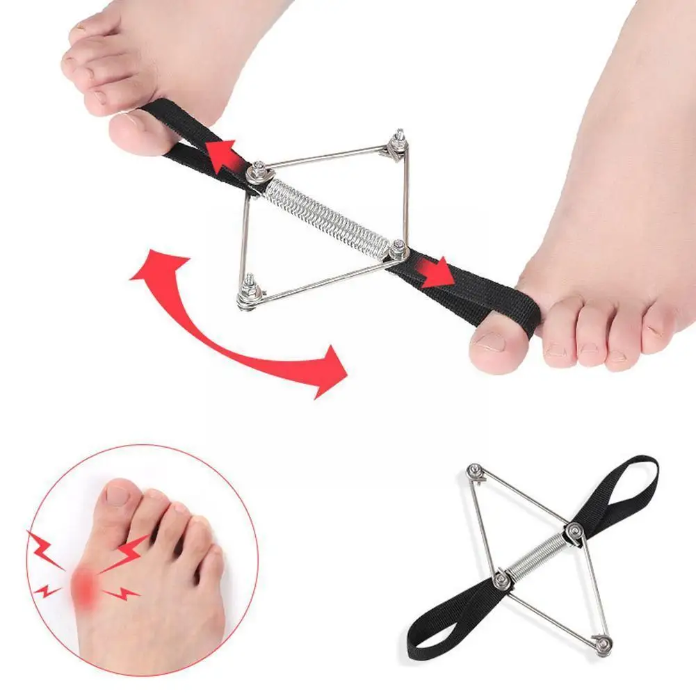

1pc Elastic Hallux Valgus Training Corrector Belt Pull Toe Toe Recovery Brace Bunion Separator Splint Big Strap X3l3