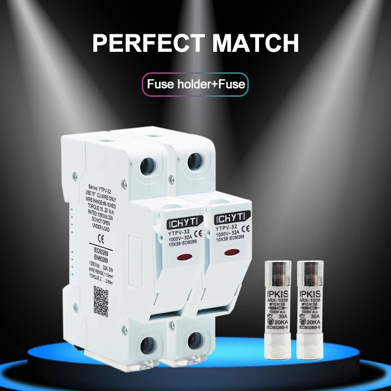 Основание держателя Солнечный ПВ предохранитель подходит для предохранителя 10*38