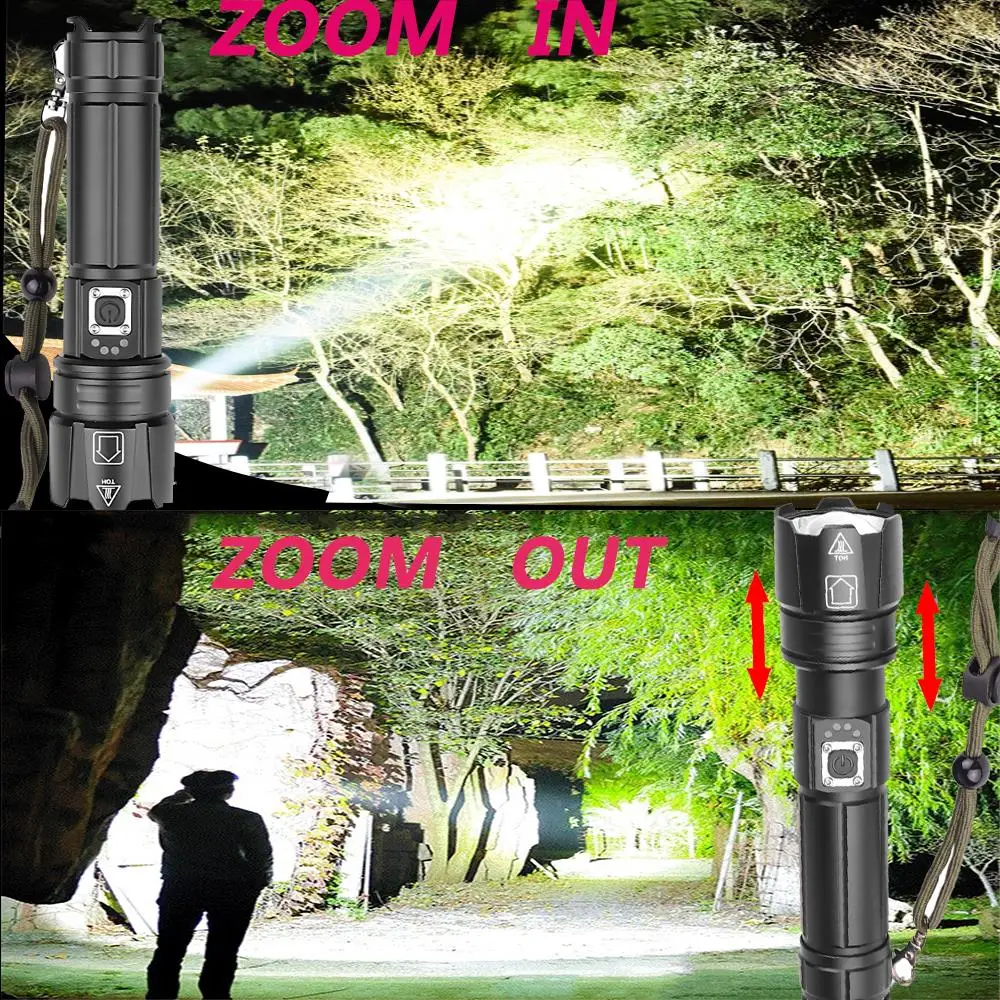 Супер яркий XHP70.2 светодиодный вспышка светильник 26650 s XLamp XHP50 USB Перезаряжаемые
