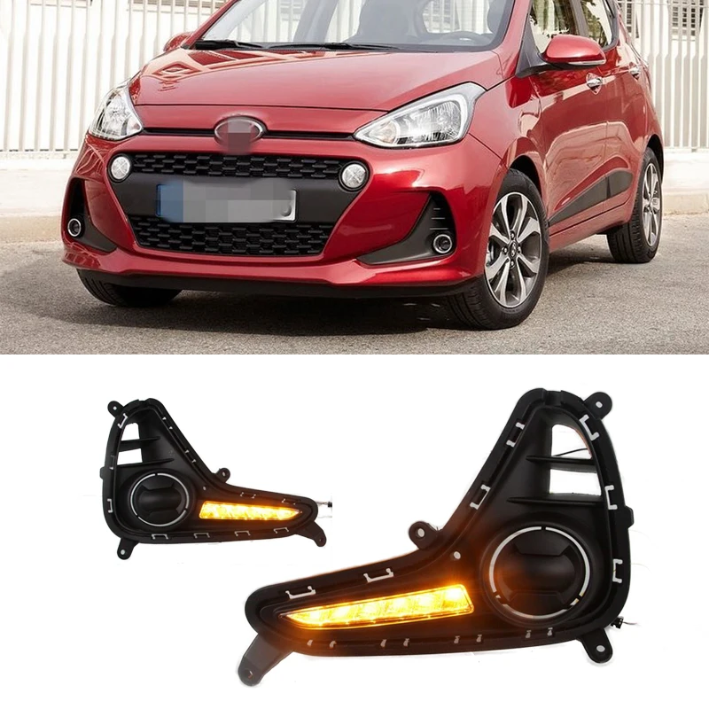 1 Набор автомобильный светильник для Hyundai Grand i10 2018 дневные ходовые огни лампа