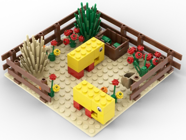 

Farm Elephant Field MOC Compatible Major Brand Toys Building Block Classic Collections Assembled Brick Handmade Design