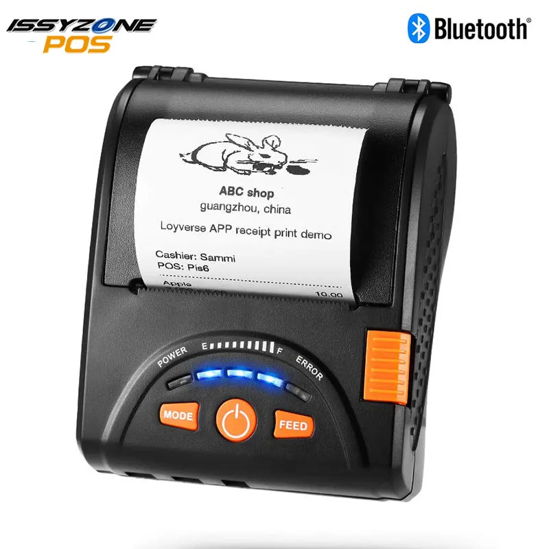 IssyzonePOS Bluetooth термопринтер мобильный мини 58 мм Портативный чековый ручной пос USB принтеры для Android IOS системы IMP001