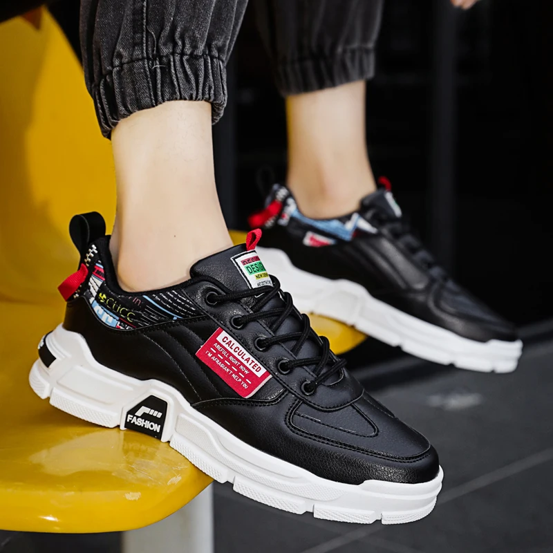 

Мужские кроссовки на платформе, Вулканизированная подошва, теннисные туфли, лоферы, Оригинальная защитная обувь, улучшенная модель