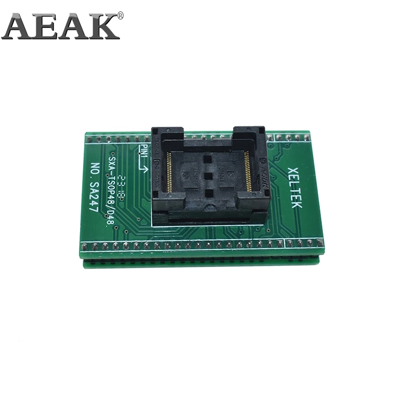 TSOP48 адаптер DIP48 тестовая розетка 0 5 мм шаг для RT809F RT809H и XELTEK USB