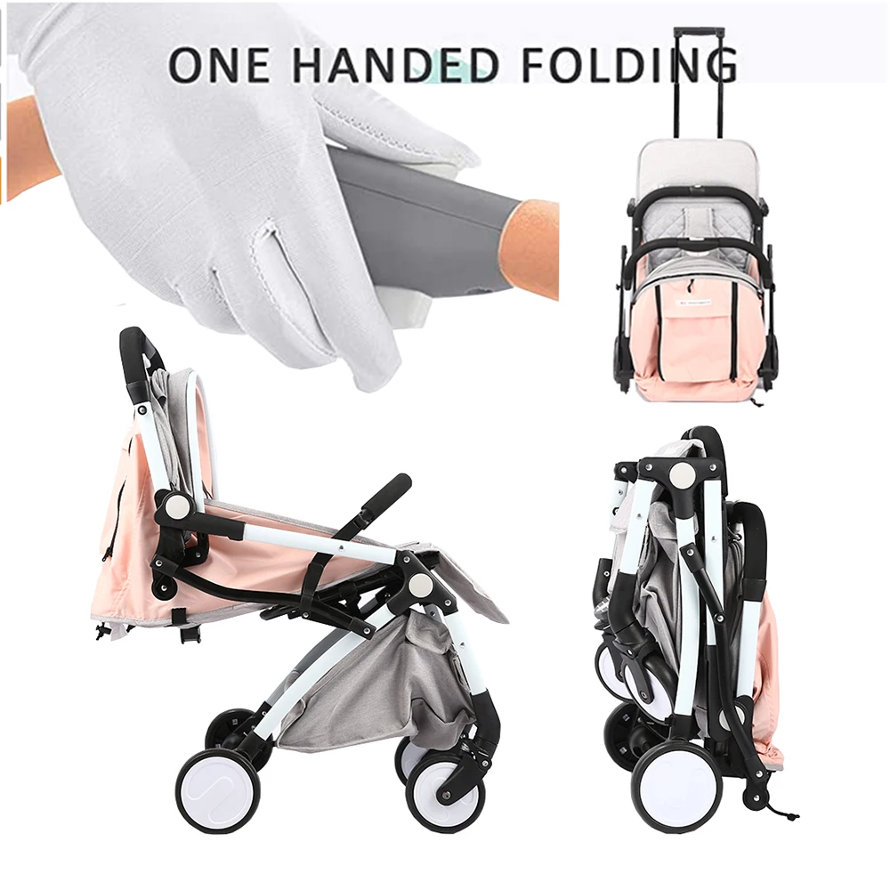 Складная детская коляска с высоким ландшафтом Детская переносная дорожная