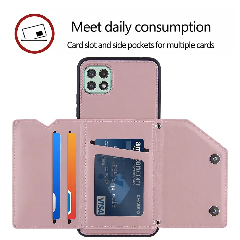 Простой чехол с отделениями для карт Xiaomi Mi 11 Ultra 10T Lite 10S Poco X3 M3 Redmi 9A 9C K40 Gaming Note 10 9S 9