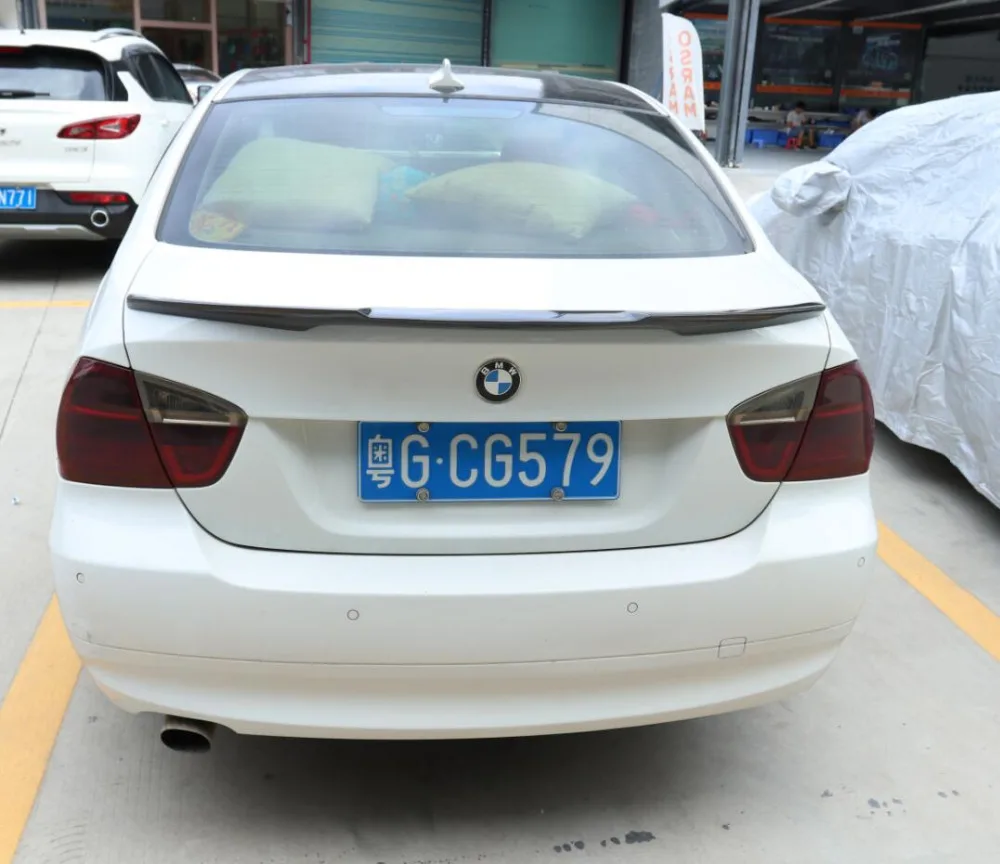 Углеродное волокно заднего крыло багажника выступ Спойлеры подходит для 06 11 BMW 3