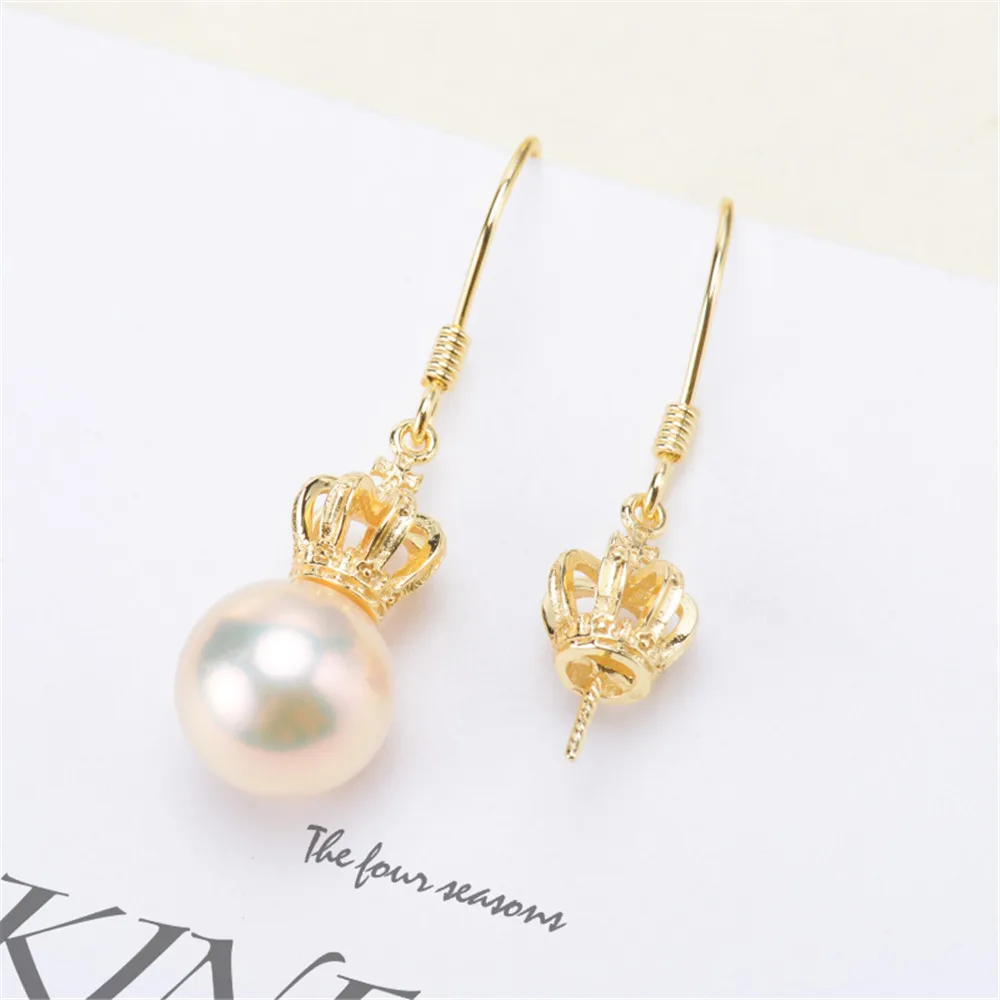 

925 Sterling Silver Plating Earrings Pearl Earrings Accessories Findings Earrings Jewelry Parts Fittings Mountings DIY Girl Gift
