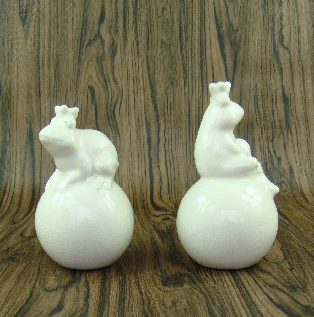 Фарфор принц-Лягушка декоративная статуэтка керамика принцесса статуя Гримма