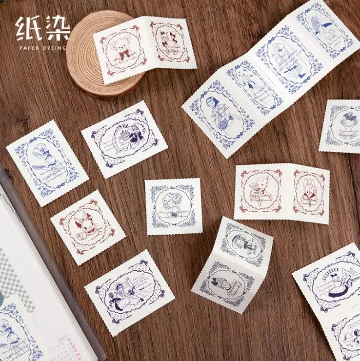 

Diy Stamp Cards Moon Post Series Paper Stickers Stamp Sticker For Diary Scrapbooking ZR1360