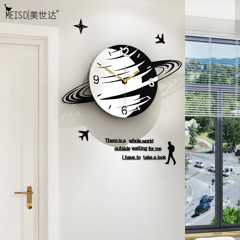 MEISD дизайнерские Качественные большие часы креативные кварцевые бесшумные