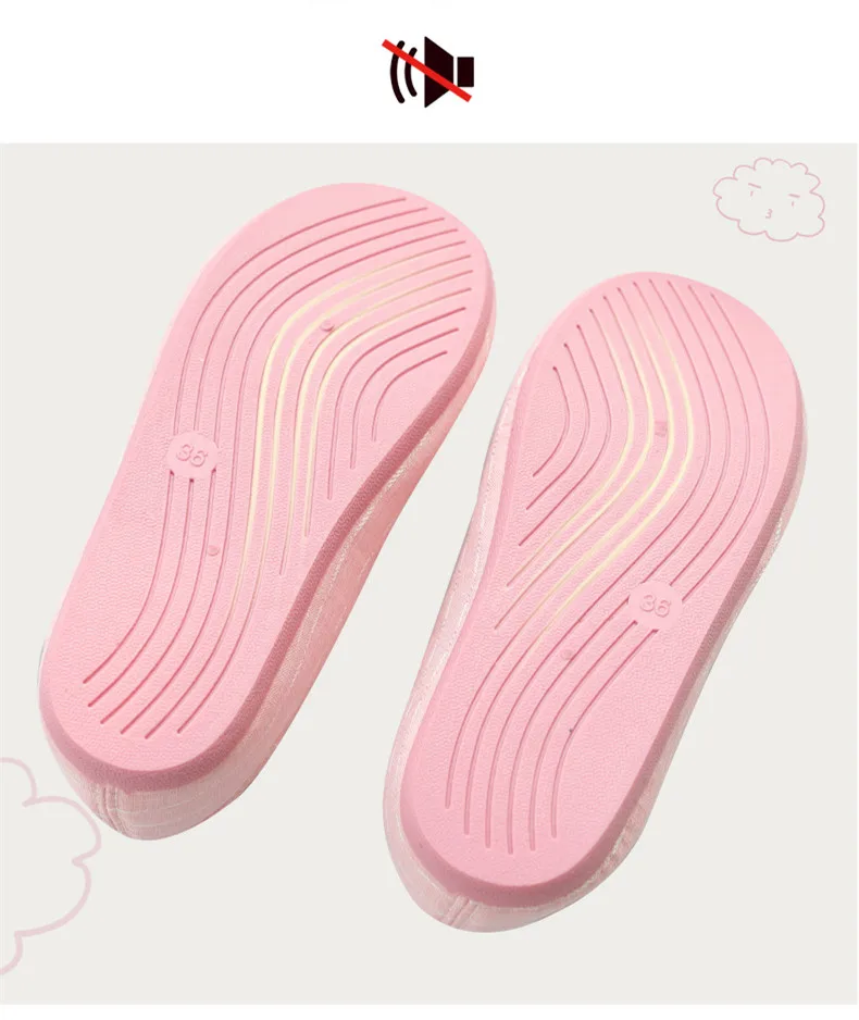 Домашние мягкие дышащие тапочки для беременных с единорогом Нескользящие