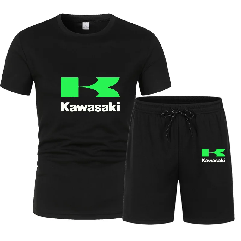 

2021 New Summer Sports Shirt Men's Casual Short-Sleeved Suit Football Jersey Cool T-Shirt Cycling Jersey Quick-Drying 2Piece Set