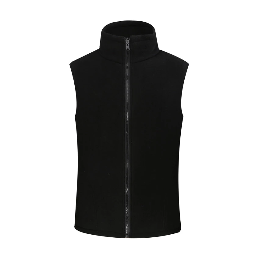 Men Black JACKSANQI мужской женский флисовый теплый флис для походов жилет зимние пальто уличная куртка без рукавов походный охотничий жилет RA297 - Цвет: Men Black