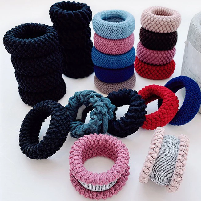 

10PCS Hairdressing Tools Black Rubber Band Hair Ties/Rings/Ropes Gum Springs Ponytail Holders Hair Accessories Elastic Hair Band