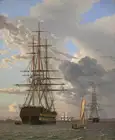 Christoffer Вильгельм экерсберг Российской корабль художественный Принт плакат картины маслом на холсте для домашнего декора стены искусства