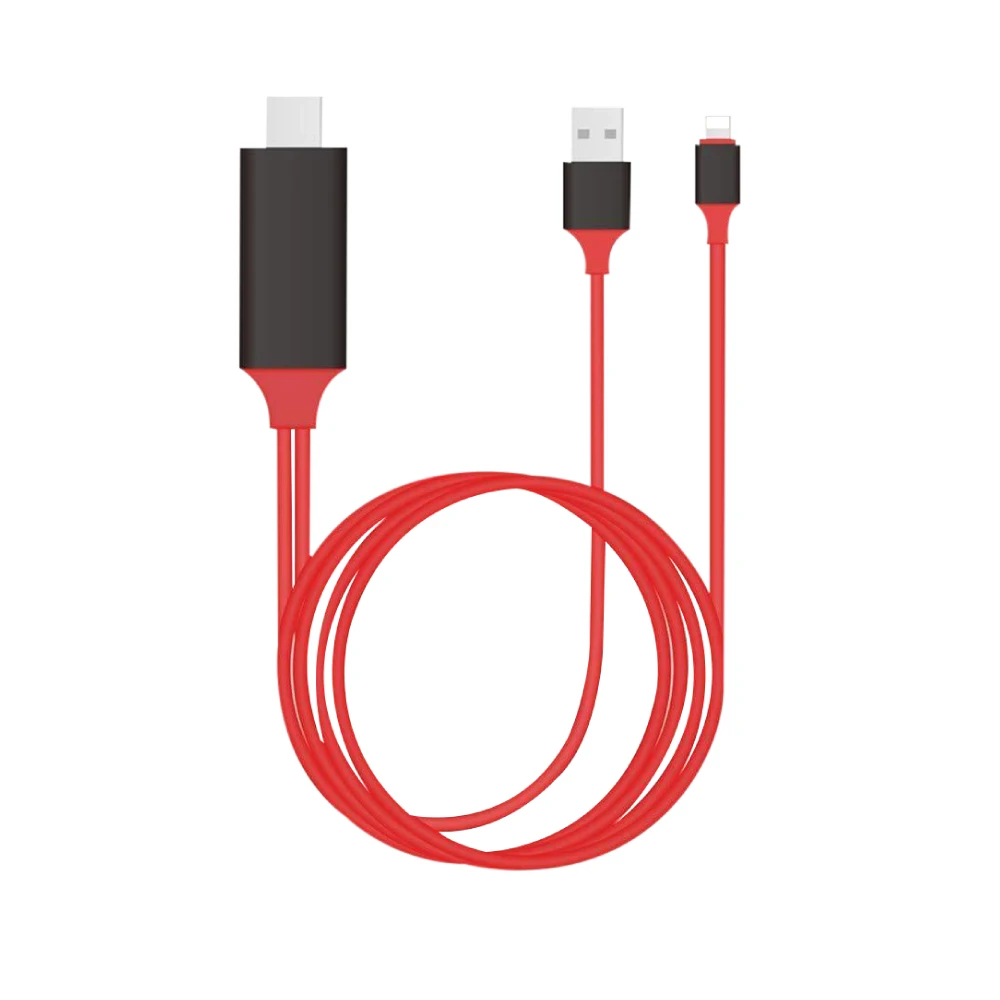 Кабель HD для мобильного телефона на экран Apple Android phone type C универсальный три в