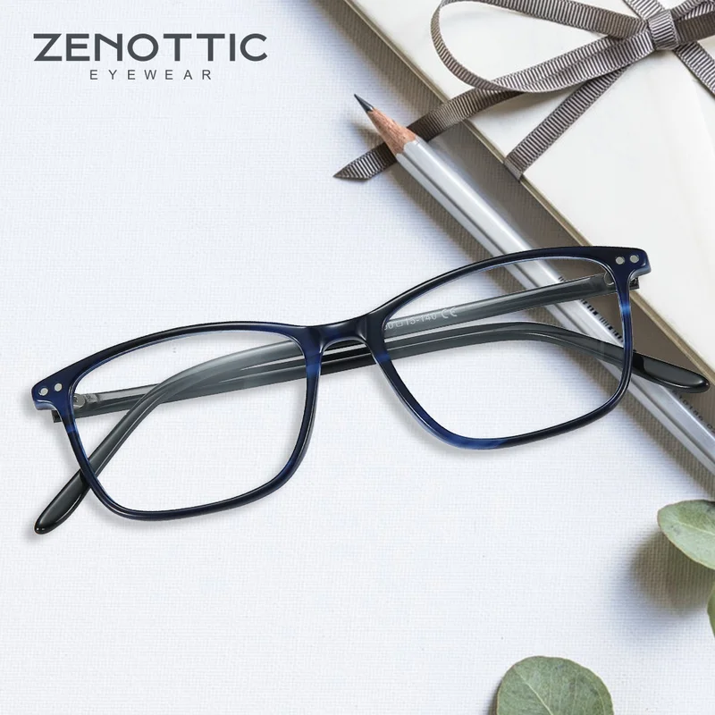 Женские прямоугольные очки ZENOTTIC Прямоугольная оправа для очков оптическая