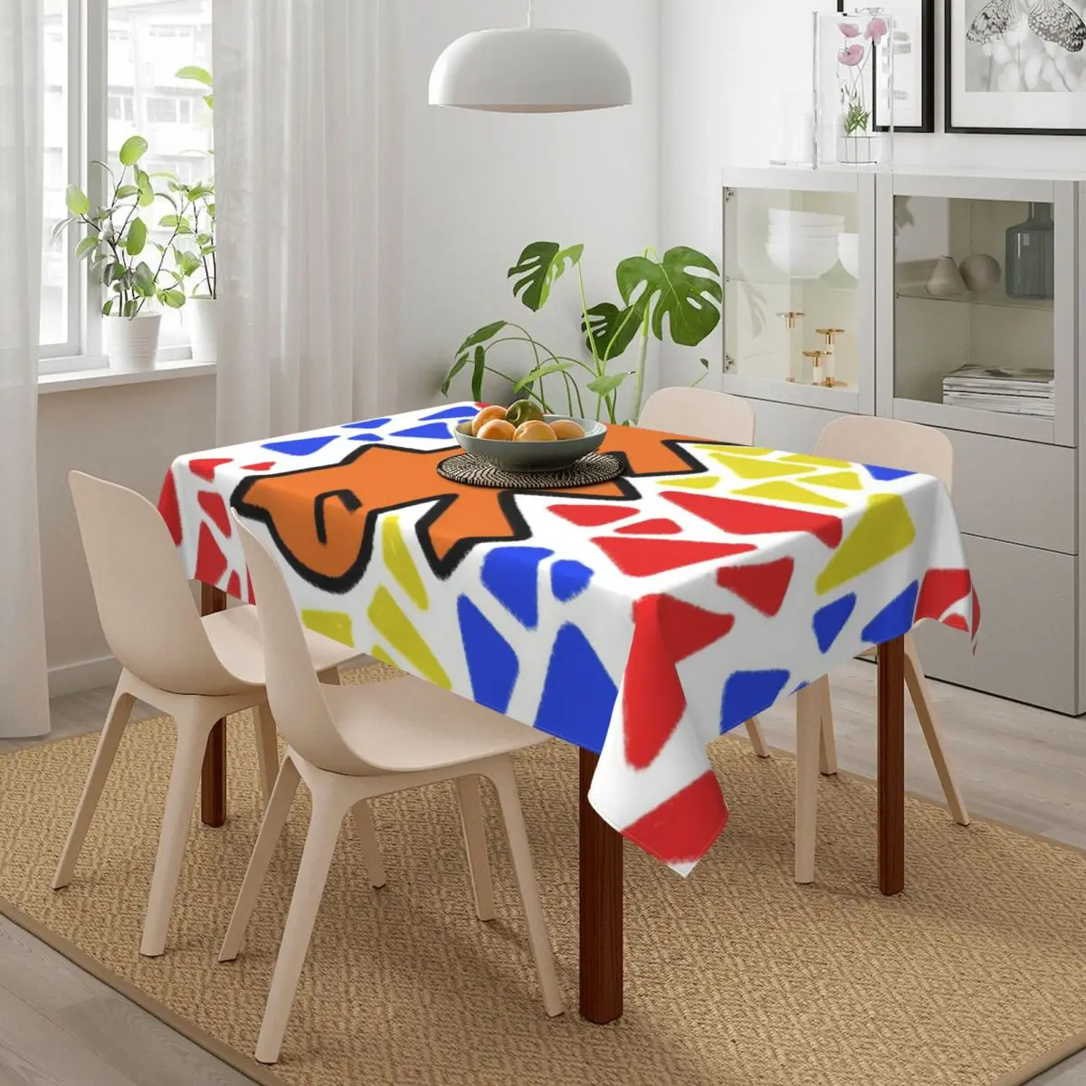 Водонепроницаемая скатерть Keith Cat домашнее украшение вечерние прямоугольная для