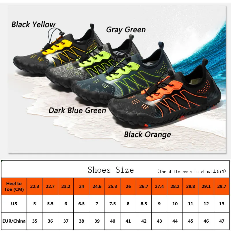 

Quick Dry Men Women Beach Surfing Diving Water Sports Shoes Nonslip Swimming Aqua Shoes Footwear Elastic Upstream Wading Shoe